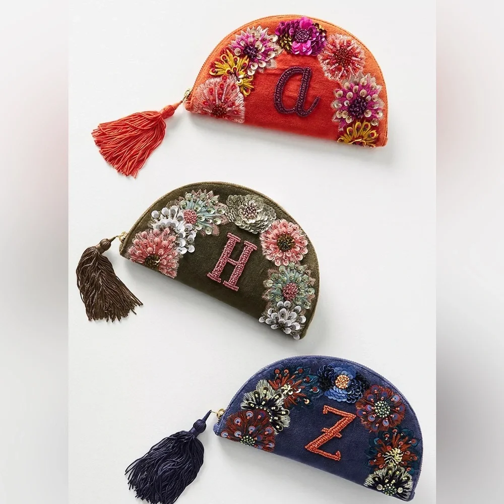 Monogram Crescent Pouch